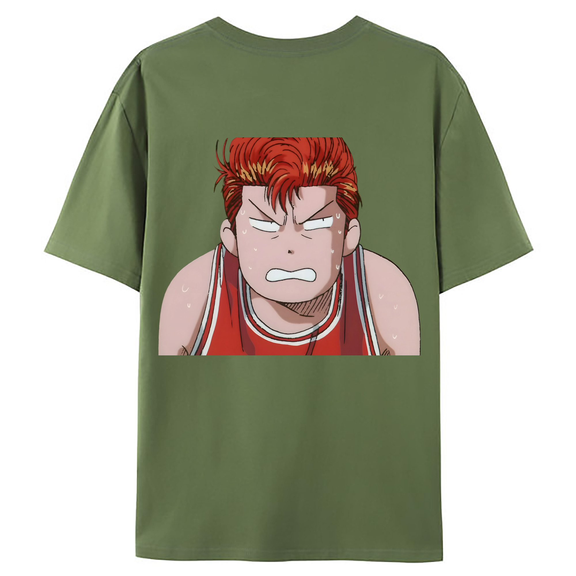 （画像用） SLAM DUNK／スラムダンク 綿100％ メンズ半袖Tシャツ（バックプリント） 通気性